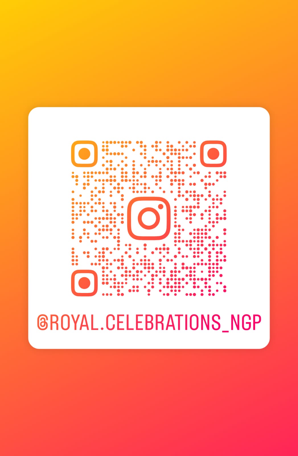 Instagram QR code for Royal Celebration Nagpur